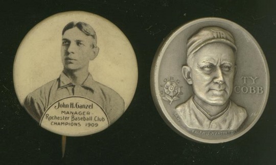 1909 Rochester Baseball Champions Pin Ganzel.jpg